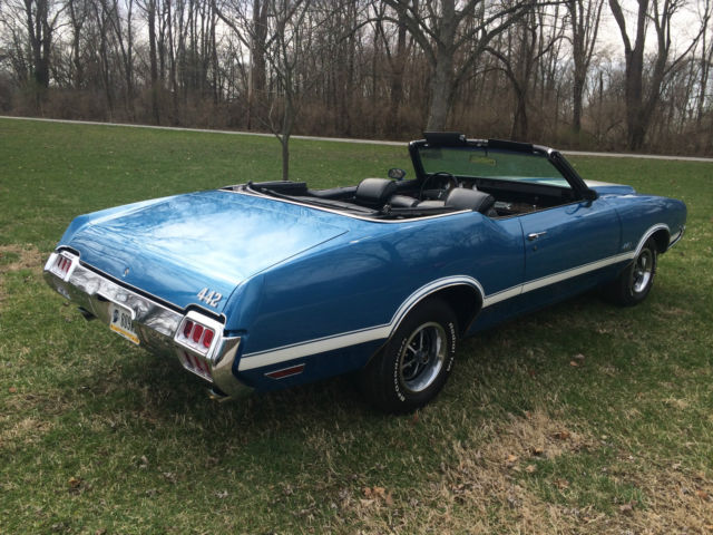 1971 cutlass 442 convertible new paint great driver