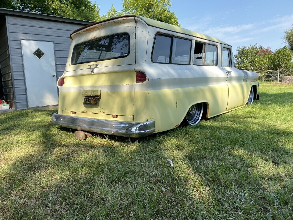 1960 gmc suburban wagon white rwd automatic custom