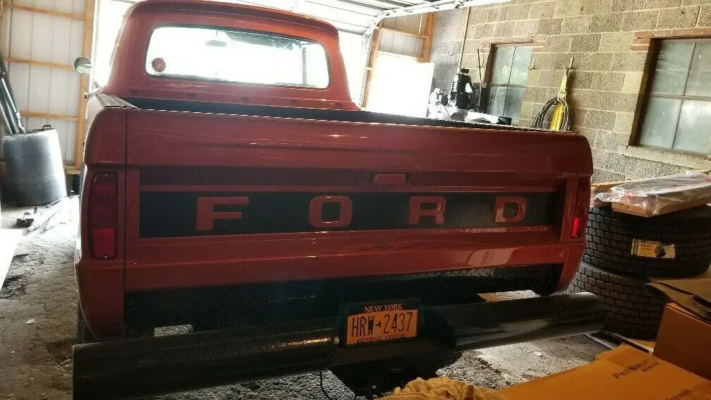 custom orange metallic / pinstriped paint