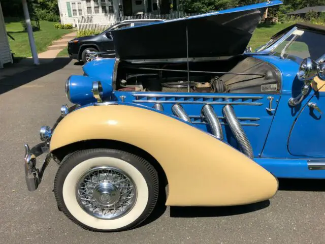 1936 851 second generation auburn boat tail speedster (1975 elegant motors)