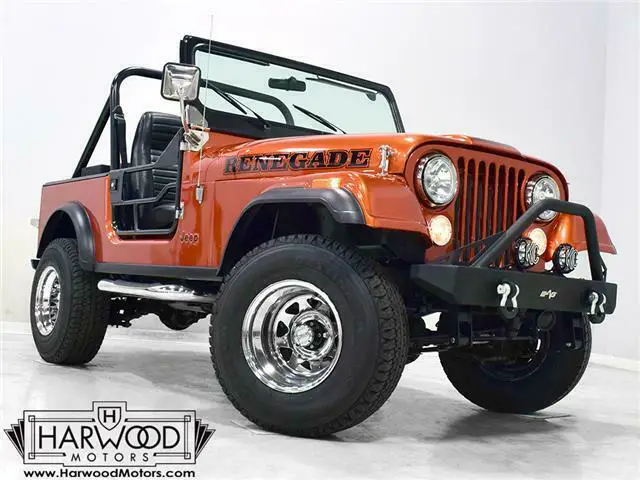 1981 jeep cj 4wd cj7 610 miles sunset orange 8 cylinder engine 5.0l/304 automat