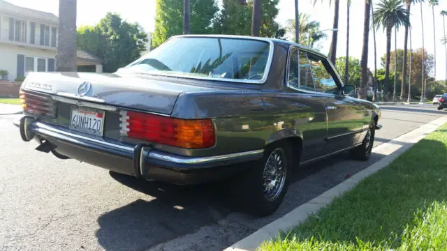 1973 mercedes-benz 450slc,coupe, sunroof, a/c,auto,runs and drives,euro bumpers