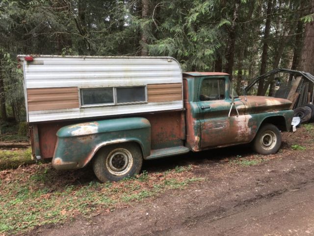 1960 chevrolet c10 stepside 1/2 ton pickup truck with original engine