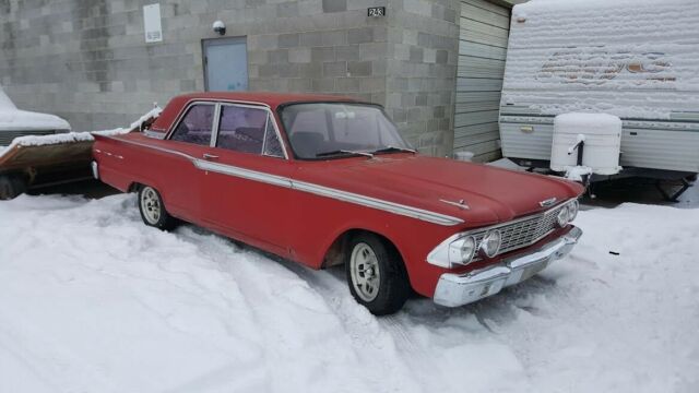 barn find! ford fairlane 500 2 door sedan v-8 swap. one repaint ** no reserve**