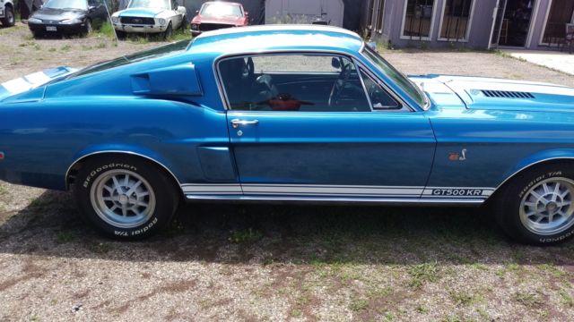 1968 ford shelby gt 500 kr mustang 428 cj 4 speed air video!