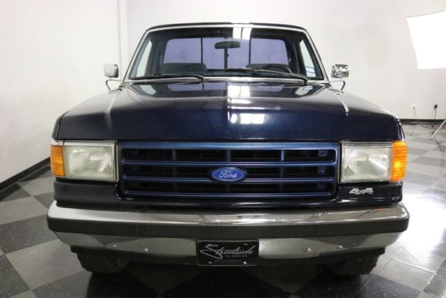 1991 ford f-150 xlt lariat 4x4 99706 miles blue metallic pickup truck 4.9l i6 ef