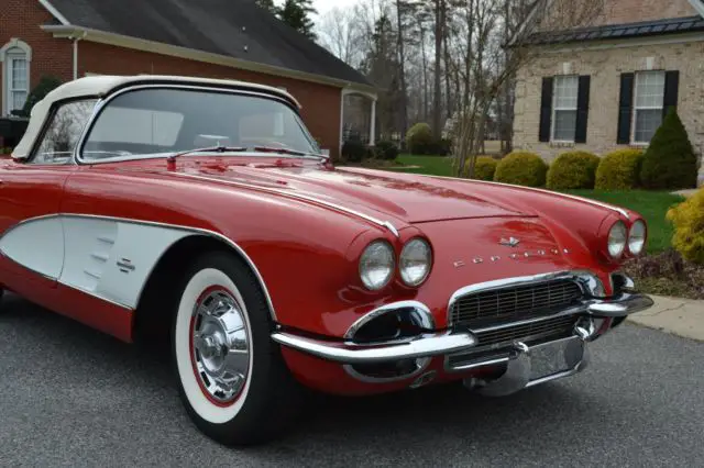 restored 1961 corvette convertible