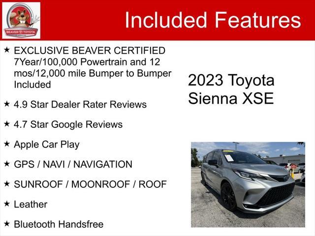 2023 toyota sienna xse 7 passenger