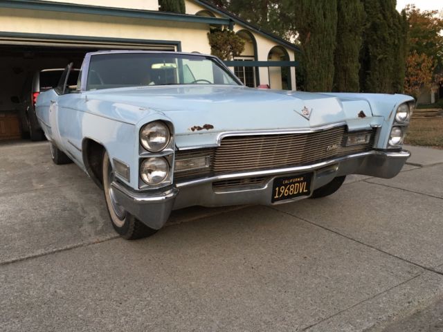 1968 cadillac deville convertible california car