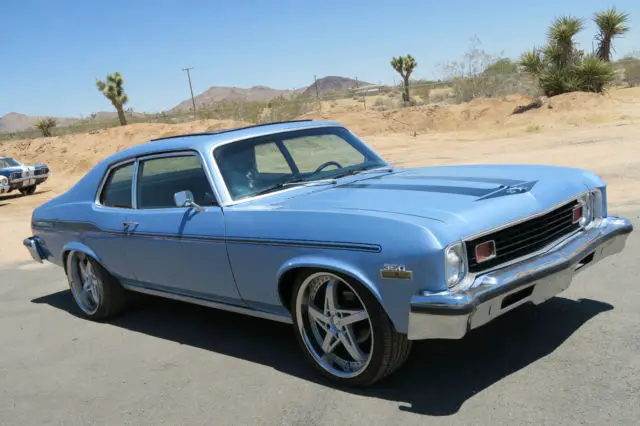 1973 chevy nova 350 california car, custom interior and wheels, runs great !!!!!