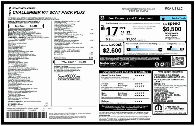 2022 dodge challenger r/t scat pack