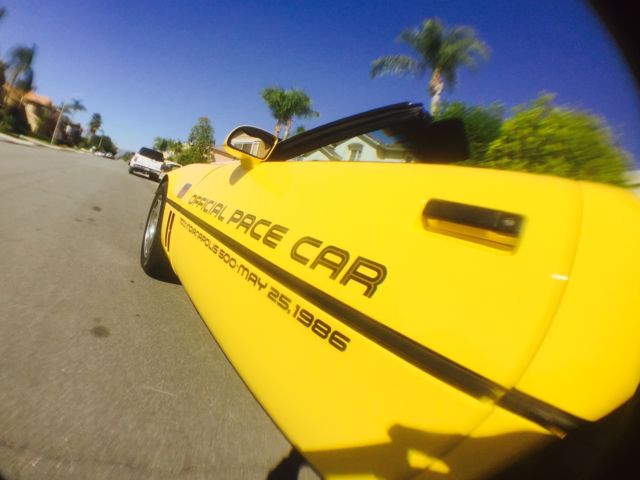 1986 corvette convertible "pace car" southern california car "no reserve" !!