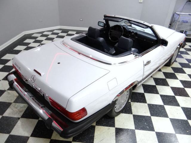 1989 mercedes 560sl roadster factory hardtop low miles rare color combination!