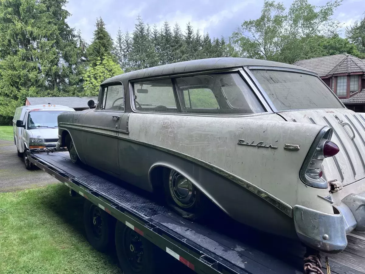 1956 chevrolet bel air nomad hatchback grey nomad