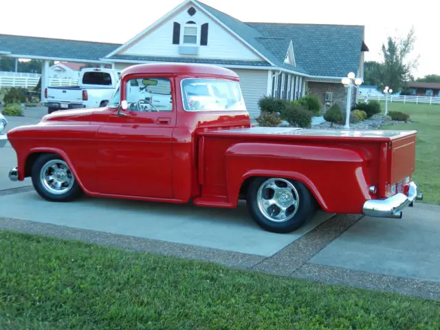 1955 chevy truck resto-mod all new all custom(cold a/c) hot rod bel/air 210