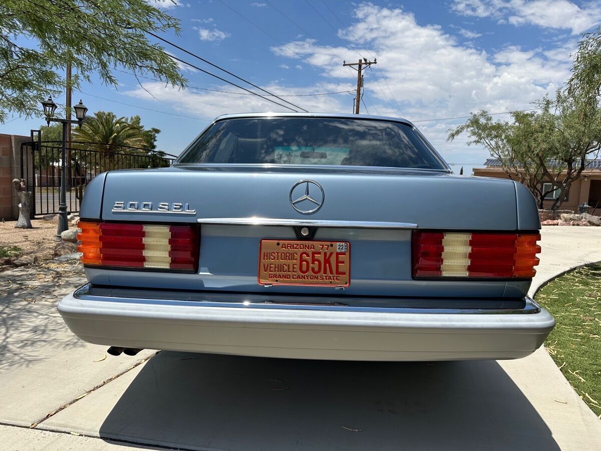 1985 mercedes-benz 500sel sedan blue rwd automatic sel