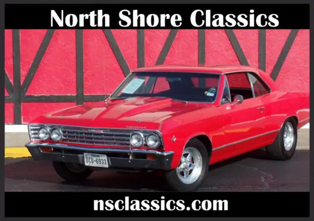 1967 chevrolet chevelle viper-red paint-496 big block-super solid-1966