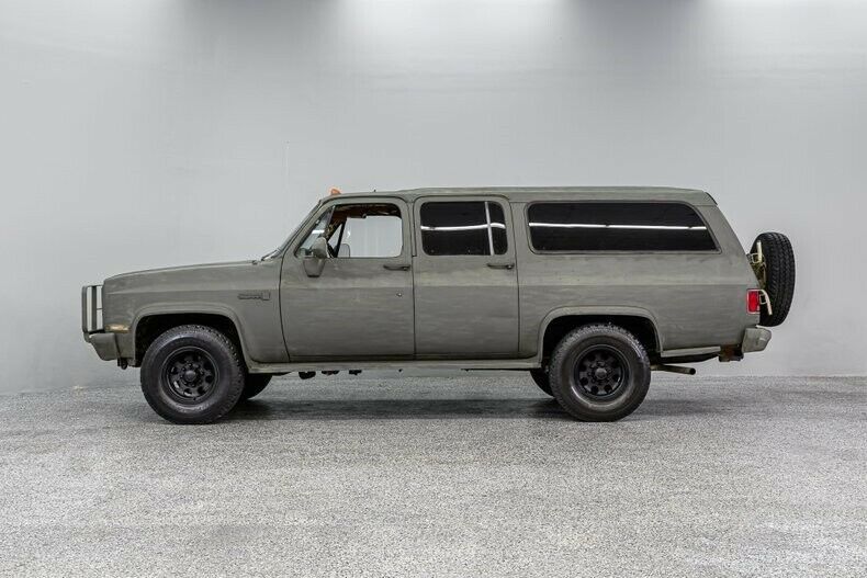 1987 gmc suburban sierra 2500 ducks unlimited ed 100725 miles matte army green s