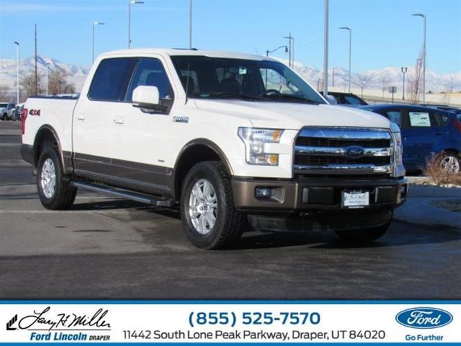 2015 ford f-150 lariat 4x4 lariat 4dr supercrew 5.5 ft. sb for sale in draper, utah