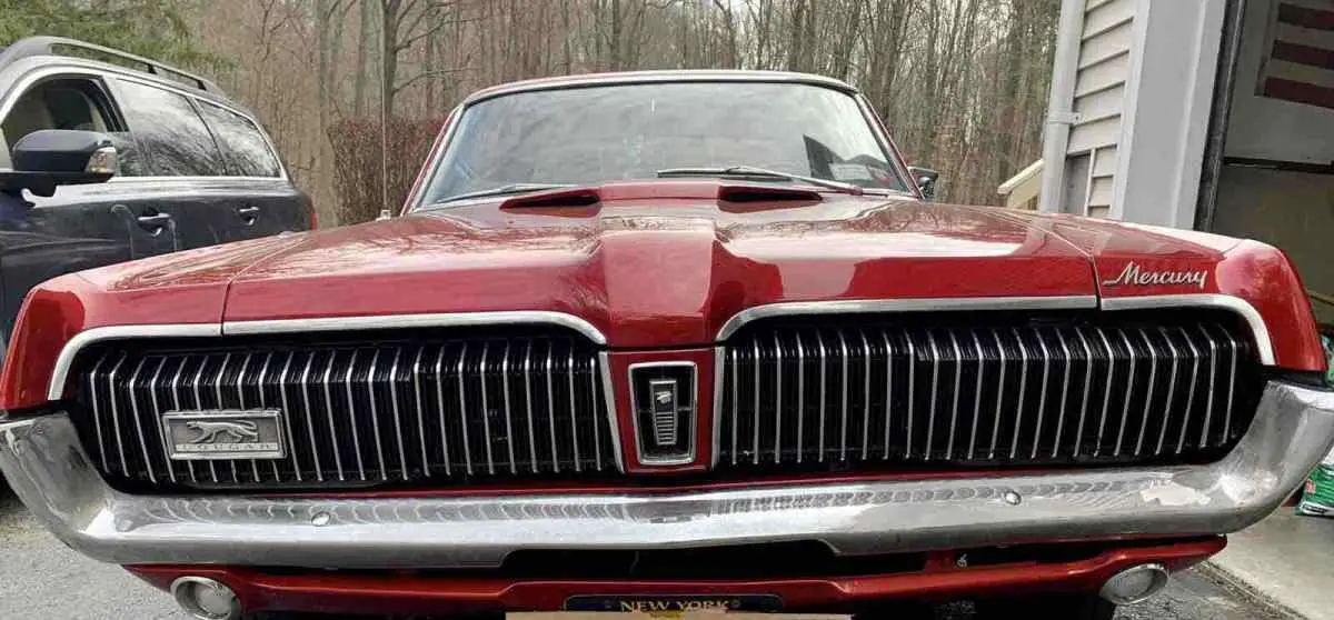 1968 mercury cougar sportscar red rwd automatic xr7 clone