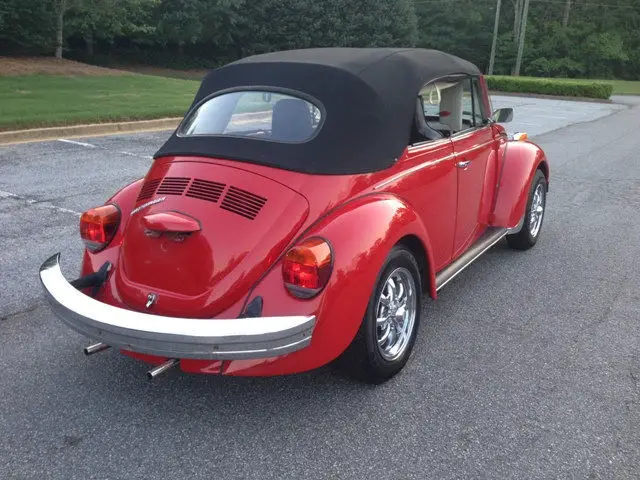 1974 vw super beetle karmann convertible rebuilt engine new carburetor new top