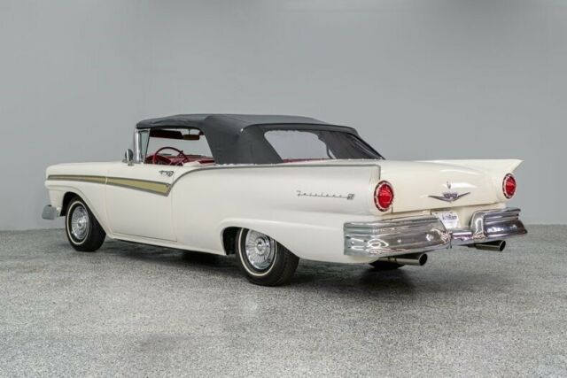 1957 ford fairlane 500 3430 miles white convertible 312 ci 2-spd auto