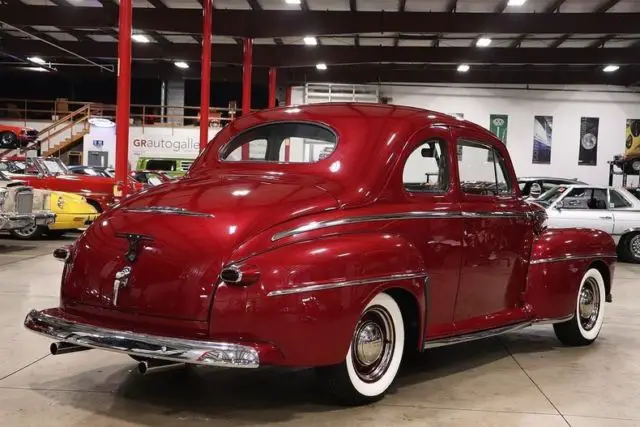 1948 ford super deluxe 3181 miles red coupe v8 automatic