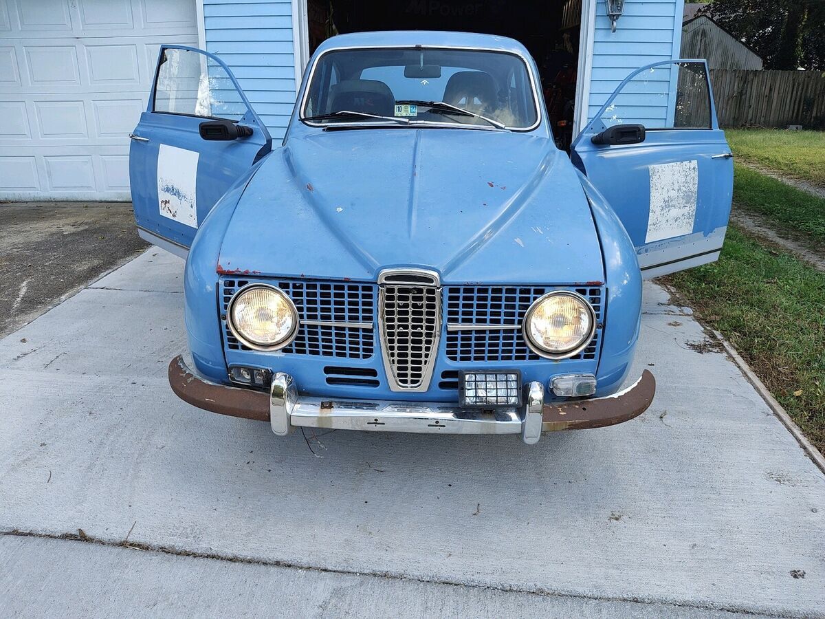 1968 saab 96 1.5 v4 coupe blue fwd manual