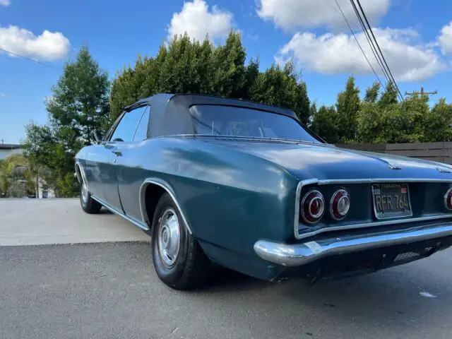 1965 chevrolet corvair convertible monza green rwd manual