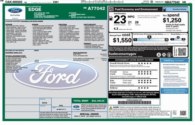 2022 ford edge sel