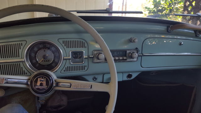 classic 1964 volkswagen beetle, seafoam green, original engine, beautiful vw!