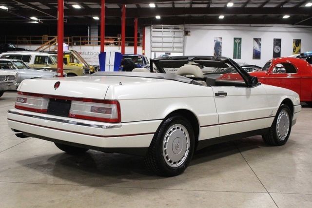 1991 cadillac allante 55637 miles pearl white convertible 4.5 liter v8 automati
