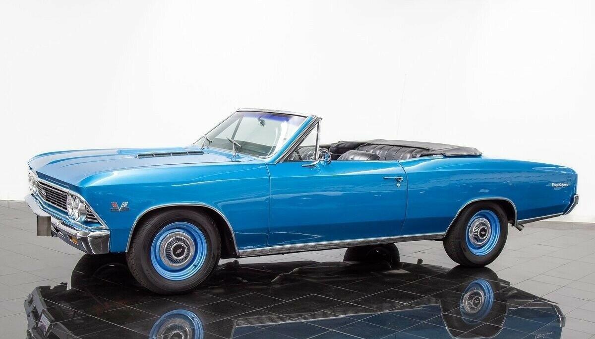 1966 chevrolet chevelle ss396 convertible manual l78 396ci v8 20982 miles
