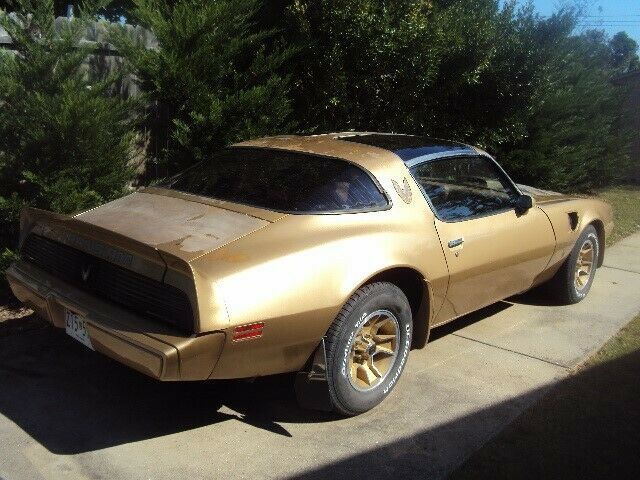 1979 pontiac trans am gold with t top 403 engine 6.6 liter
