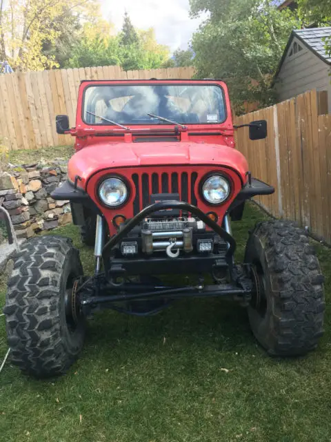 jeep monster rock crawler cj5 body on stretched frame