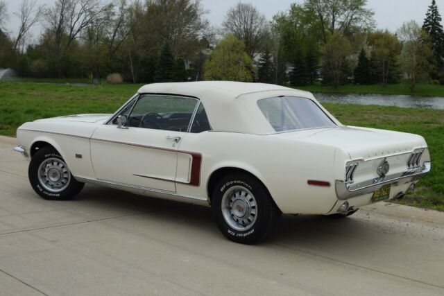 real s code gt 390 v8 bullitt 1968 ford mustang white convertible rare 1967