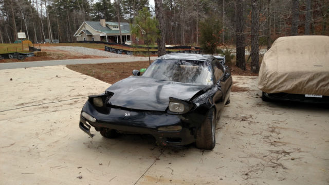 1993 mazda rx-7 twin turbo 5-speed hardtop clean title black/tan rare find