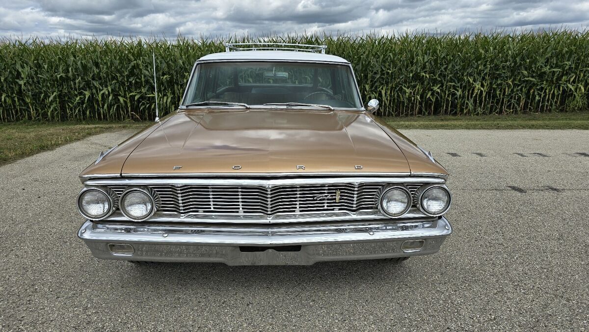 1964 ford galaxie wagon brown country sedan