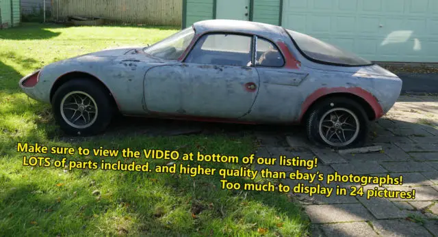 1964 rene bonnet crb1 european race car renault + parts lot vintage rare! engine