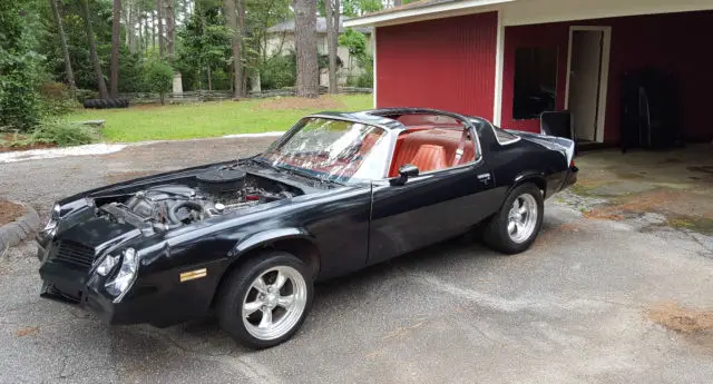 1980 chevrolet camaro berlinetta black 355 sbc 350 turbo trans posi 4.10 gears