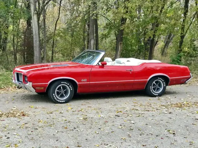 1972 oldsmobile 442 convertible w29 u code 455 1 owner orig. paint! no reserve!