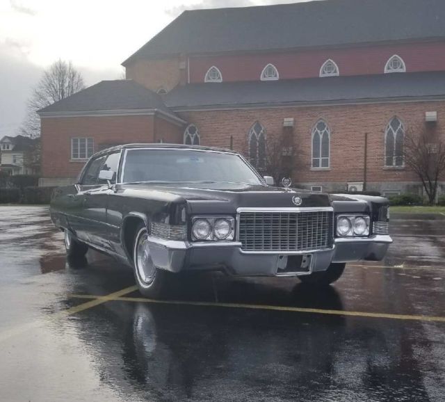 1970 cadillac fleetwood brougham triple black only 60k miles