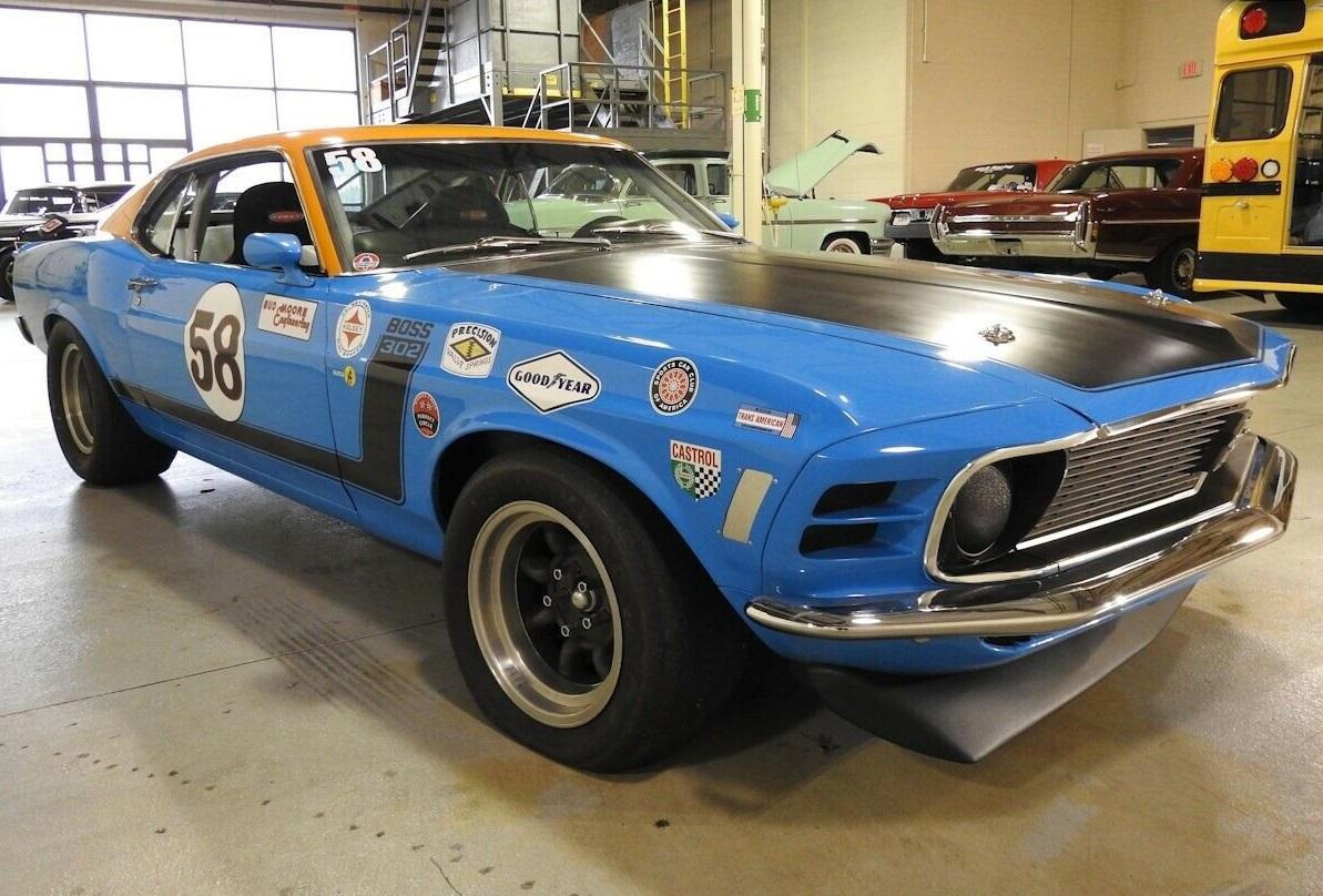 1970 ford mustang boss 302 race car g-code 302 cid v8