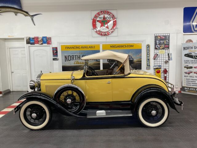 yellow ford model a with 2,099 miles available now!