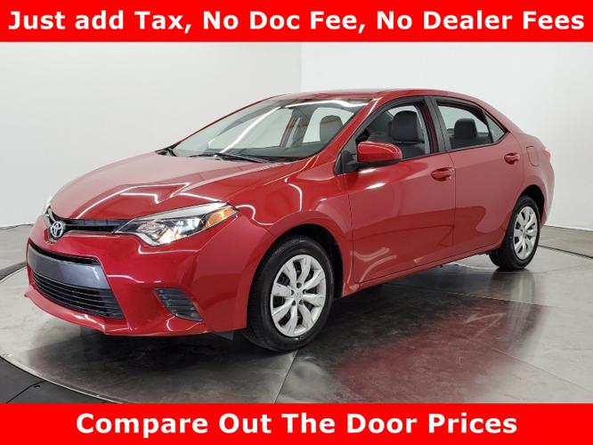 used 2016 toyota corolla le tuscumbia, al 35674 for sale in tuscumbia, alabama