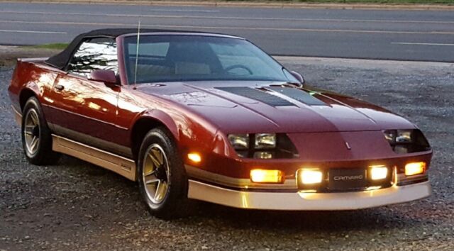 1987 20th anniversary chevrolet z28 camaro convertible not iroc