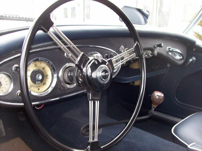 freshly restored 1960 austin-healey 3000 mk i bt7 2+2 convertible in medina, ohio