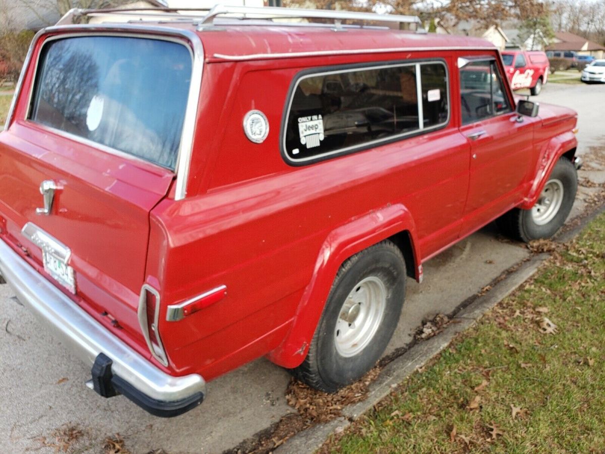 1981 jeep cherokee suv red 4wd manual
