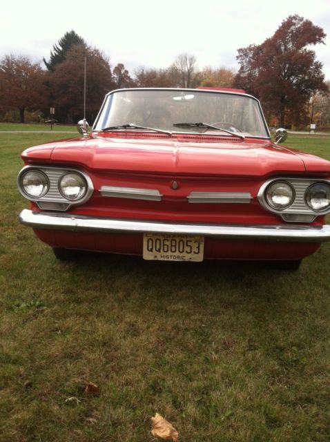 1962 corvair convertible roman red runs and looks great
