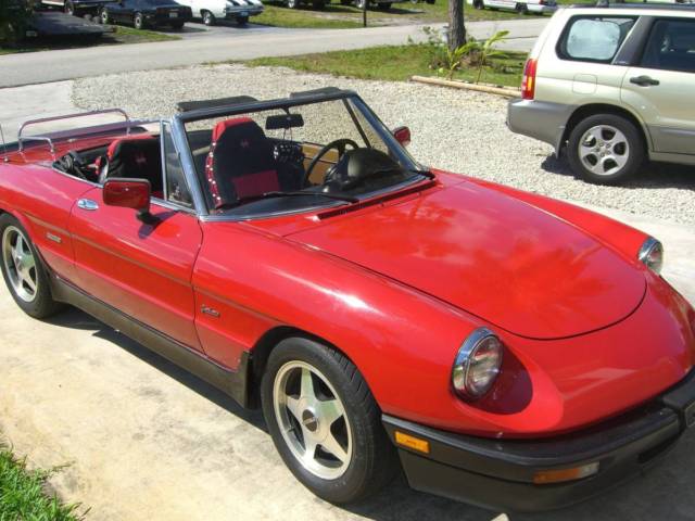 1989 alfa romeo spider 54,100 miles 2d convertible 2.0l 4-cylinder manual